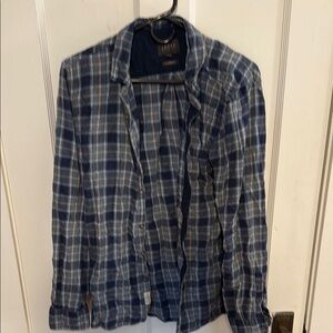 Jachs Blue and White Lightweight Shirt Jacket